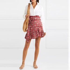 ISABEL MARANT ÉTOILE Tempster Linen Wrap Skirt – FR 38 / US 4–6